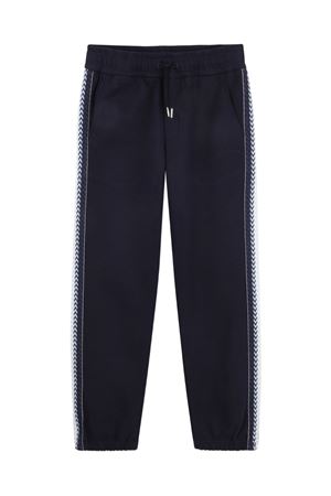 pantaloni in cotone blu LANVIN KIDS | N30372855